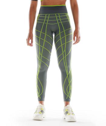 Dámské Legíny Gymshark Wtflex Linear Seamless Šedé Zelene Světle Šedé | CZ 4039CTV